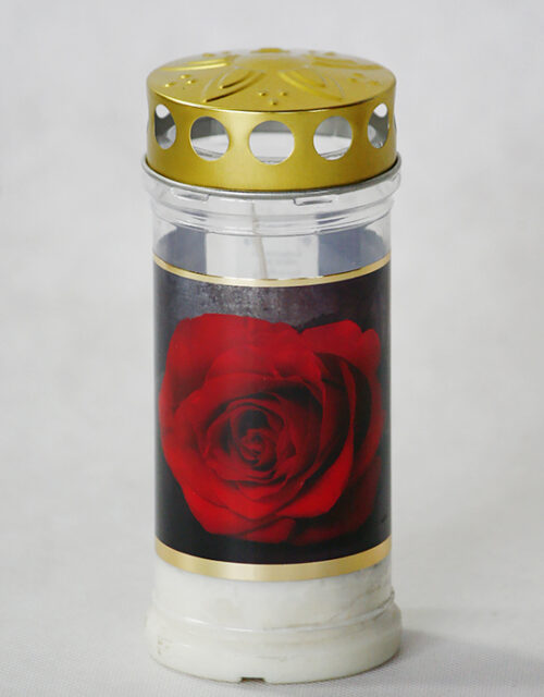 Lampka olejowa Memoriam z pokrywką 4-dniowa "Róża"
